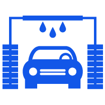 car wash blue